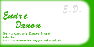 endre danon business card
